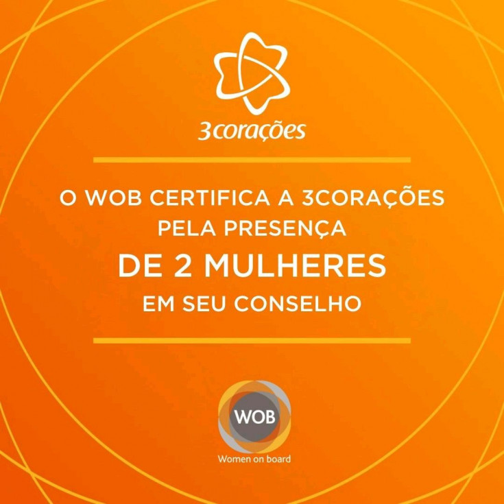 Grupo 3corações é reconhecido com Selo WOB