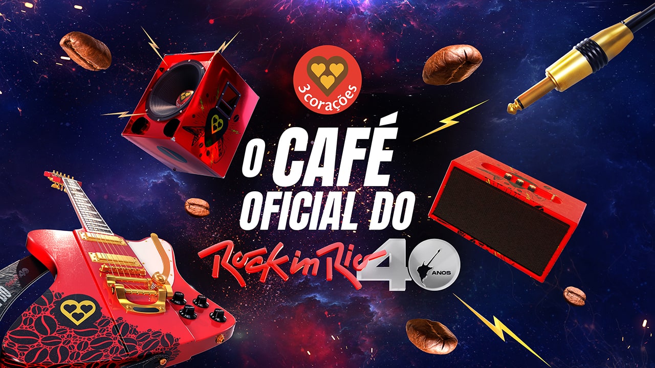 3 Corações é o café oficial do Rock in Rio